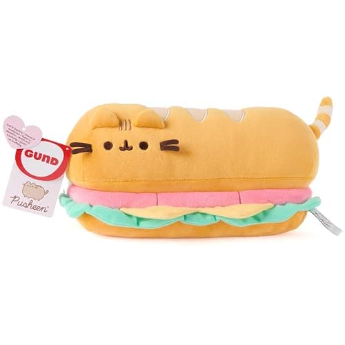 GUND Pusheen Sub Sandwich Squisheen 11-Inch Squishy Plush Toy; Ages 8+ | Promotes Exciting Character Roleplay, Early Sensory Discovery, and Creative Storytelling; Soft, Comforting, Collectible Plush thumbnail 7