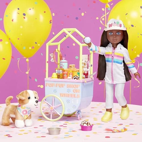 Glitter Girls Dolls by Battat – GG Pop-Pup Shop on Wheels – Pet Play Food for 35.6 cm Dolls & Plush Dogs – Toys, Clothes, and Accessories for Kids Ages 3 and Up thumbnail 8
