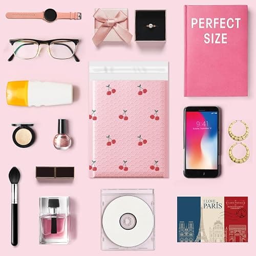 Cozymood 6x10 Inch Pink Poly Bubble Mailers 100 Pack,Waterproof Self Seal Adhesive Small Padded Mailing Envelopes,Cushioning Bubble Envelopes for Shipping,Mailing,Small Business,Packaging,Bulk #0 thumbnail 7