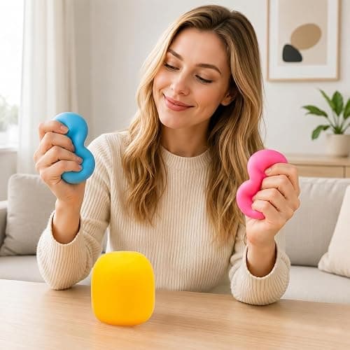 Squeeze Color Changing Squishy Soft Square Malt Sugar Filled Slow Stress Balls, Color Changing Squishy Sensory Toy, Anxiety Relief Shape Fidgets for Pull Stretch Squishy Toy (Yellow) thumbnail 2