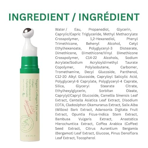 AXIS-Y Vegan Collagen Eye Serum - K Beauty Triple Hyaluronic Acid & Peptide Collagen Serum Improve Skin Elasticity, Reduce Fine Lines & Dark Circles - Vegan Korean Skin Care Eye Cream - 0.33 fl. oz. thumbnail 8