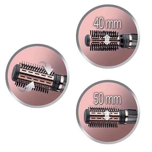 Remington Brosse Soufflante Rotative automatique [Soin kératine & huile d'amande] Keratin Protect (1000W, Céramique, Température variable, 3 accessoires: 2 brosses rondes 40 & 50mm + de Volume) AS8811 thumbnail 3