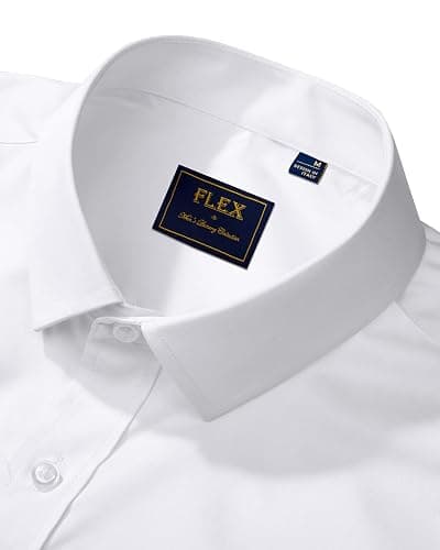 J.VER Men's Dress Shirts Solid Long Sleeve Stretch Wrinkle-Free Formal Shirt Business Casual Button Down Shirts thumbnail 3