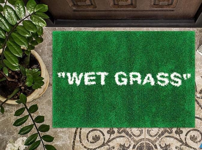 LUXAPE Wet Grass Rug - Tufted Hypebeast Decor - Handmade & Premium - 32 * 20in (80 * 50cm) - Hypebeast Room Decor - Off White Rug - Aesthetic Bape bathmat - Luxape Hypebeast thumbnail 6