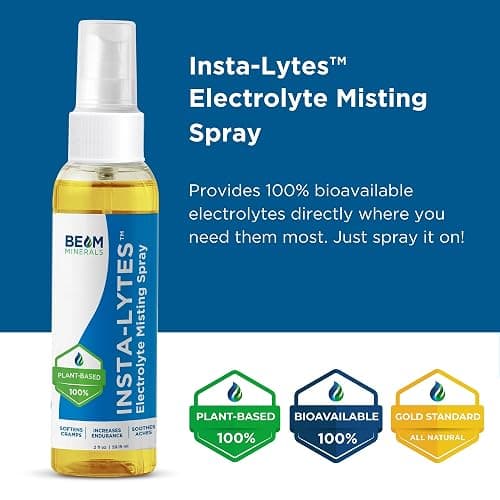 BEAM MINERALS Insta-Lytes | How to Stop Leg Cramps Immediately Electrolyte Misting Spray | Fulvic Acid Trace Minerals | Fast Micronutrients Supplements | 2 fl Oz thumbnail 4