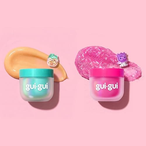 GUI GUI Fruity Glow Slime Kit, Crunch & Gloss Scented Slimes | Includes Gua Sha, Beauty Scoop, charms, booster, and collectible figurine in a slime kit for girls thumbnail 3