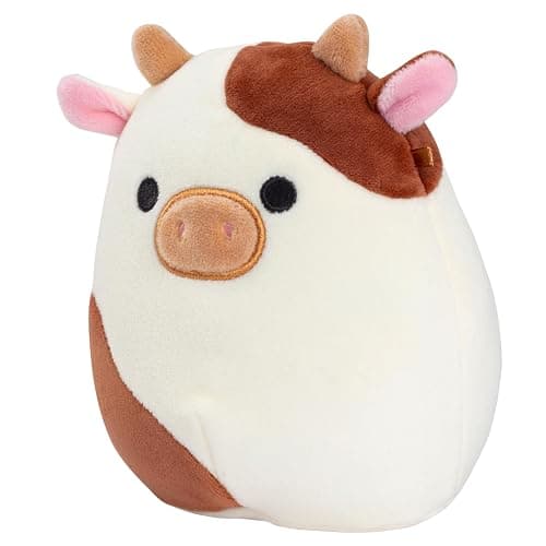 Squishmallows Original 5-Inch Ronnie The Brown Cow - Official Jazwares Plush - Collectible Soft & Squishy Mini Stuffed Animal Toy - Add to Your Squad - Gift for Kids, Girls & Boys - Brown thumbnail 4