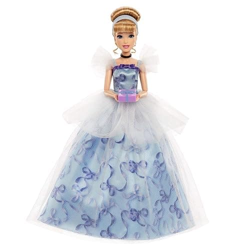 Mattel Disney Princess Cinderella Birthday Collectible Fashion Doll, Inspired by Disney Movie, Special Occasion Gifts for Kids & Collectors - Image 1