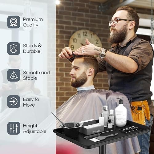 Premium Aluminum Salon Trolley Tattoo Mayo Instrument Rolling Tray Silver Salon Station with Wheels for Barber SPA Tattoo Clinic thumbnail 4