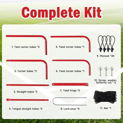 Soccer Rebounder Net, Adjustable Angle Football Training Equipment with Steel Frame, Portable Folding Rebound Net for Passing and Control Practice, Easy Setup Outdoor Sports Gear for Youth and Adults thumbnail 2