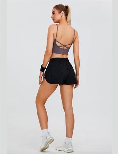 Blooming Jelly Women's Quick-Dry Running Shorts Workout Sport Layer Active Shorts with Pockets 1.75" thumbnail 4