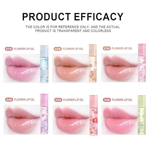DENESTUP 6pcs Roll On Lip Gloss Set, Fruit Flavored Lip Gloss Set Glossy Lip Make-up for Women Non Toxic, Party Gift, Best Friends thumbnail 8