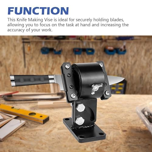 SCOTTCHEN Swivel Knife Making Vise, Knife Vise Tool, Knife Making Clamp,Work Bench Vise Tilts Rotates for Knife Making 360 Degree-1 Pack thumbnail 6