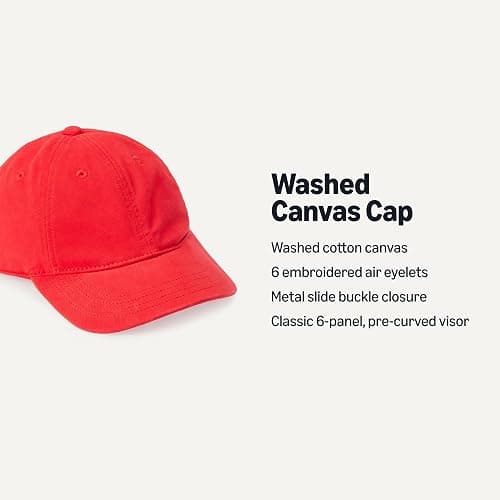 Amazon Essentials Unisex Kids' Breathable Washed Cotton Adjustable Baseball Cap thumbnail 2