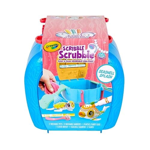 Crayola Scribble Scrubbie Pets, Ocean Animals Playset, Color & Wash Creative Toy, Gift for Kids, Age 3, 4, 5, 6 - Image 1