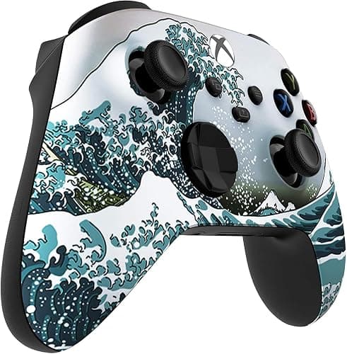 Custom Controllerzz Wireless Controller for Microsoft Xbox Series X/S & Xbox One - Custom Soft Touch Feel - Custom Xbox Series X/S Controller (X/S Waves) thumbnail 3