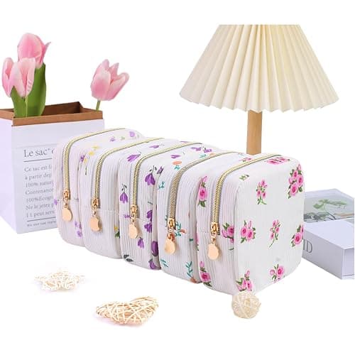 Teircno 2-Pack Period Bag for Women Girls, Portable Corduroy Sanitary Napkin Storage Bag Period Pouch Small Discreet Menstrual Pouch, Sanitary Pads Bag Period Kits Tampons Holder for First Period thumbnail 5