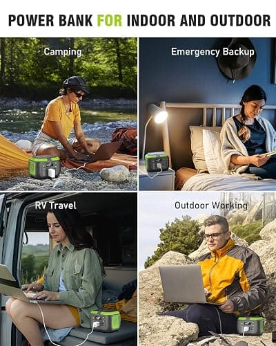 SinKeu 200W Portable Power Station, 42000mAh Solar Generator with 110V AC Outlet, DC, USB C, USB QC3.0, 155Wh Backup Battery Pack Power Supply for Camping Essential Road Trip Home Outdoor Emergency thumbnail 8