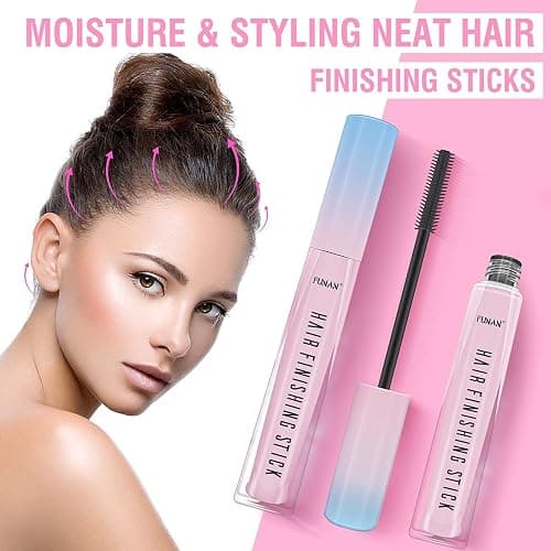 FUNAN Hair Finishing Stick 2 Pack for Small Broken Hair Cream, Broken Hair Finishing Stick, Hair Gel for Women Naturally Refreshing, Hair Wax Stick, Non-Greasy and Non-Sticky thumbnail 7