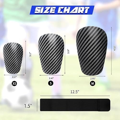 Antoyo Mini Shin Guards Soccer Kids,Small Protective Gear with Fixed Straps | 2 Pairs Small Tiny Shin Pads Match Equipment Protective Tiny Shin Guards Soccer for All Ages thumbnail 2
