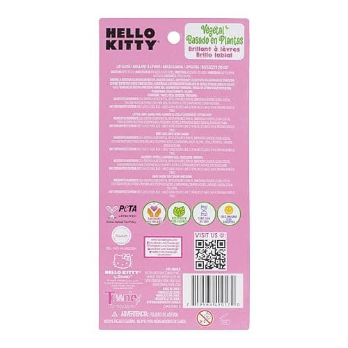 Hello Kitty 5 Pc Plant Based, Moisturizing Lip Gloss Makeup Set for Girls Kids Toddlers, Perfect for Parties Sleepovers Makeovers Birthday Gift for Girls 3 Yrs+ by Townley Girl thumbnail 9