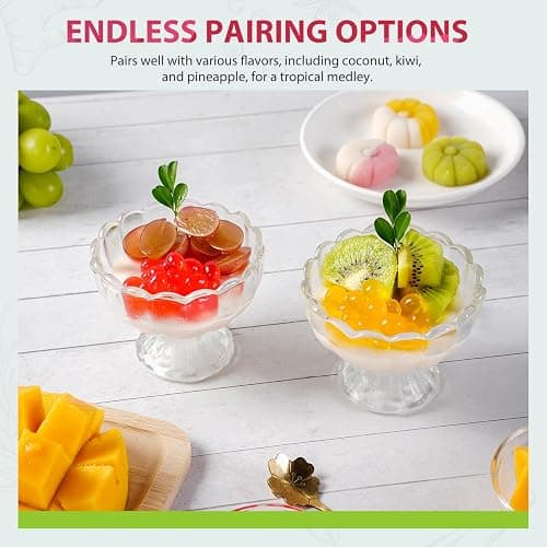Soeos Strawberry Popping Boba Pearls 6.6 Pounds, Bursting Boba Pearls for Bubble Tea, Beverages, Shakes, Desserts, Smoothie and Ice Cream Topping thumbnail 5