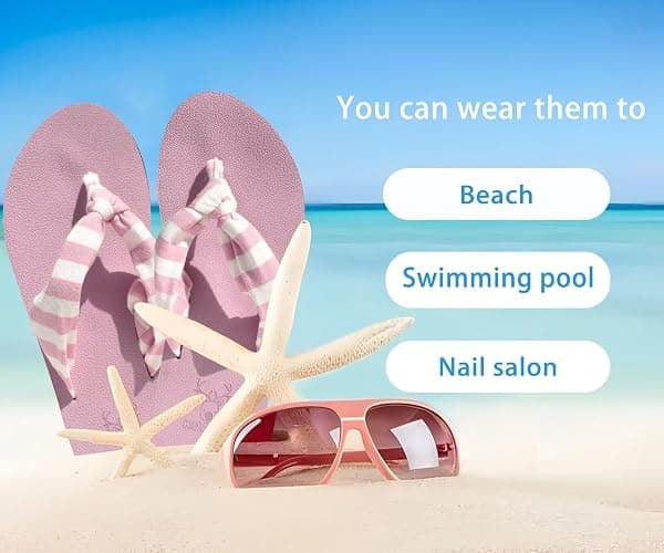 KuaiLu Flip Flops for Women with Arch Support Yoga Mat Comfortable Summer Beach Walking Thong Cushion Sandals Slip On Indoor Outdoor thumbnail 8
