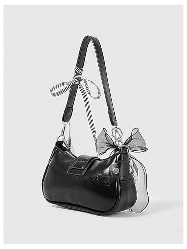 Verdusa Women's Y2k Star Embroidery Shoulder Bag Mini Chain Hobo Handbag Purses thumbnail 2
