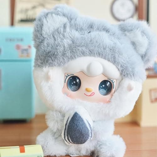 CALEMBOU Plush Blind Box Figures, Kawaii Yooki Hug Food Shop Series Stuffed Animals Mystery Box Toys, Cute Anime Vinyl Plushies Collectible Birthday Gifts for Girls (Yooki Hug Food Shop 1pc) thumbnail 3