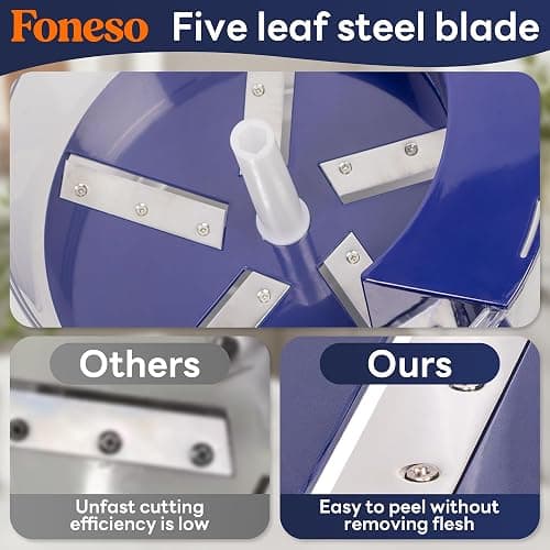 Foneso Fruit Peeling Machine, One-Touch Peeling & Auto-Ejection, Automatic Tomato Peeler for Grapes Plums Cherry Tomatoes, Easy to Clean with Removable Parts, Kitchen Peeler Appliances thumbnail 7