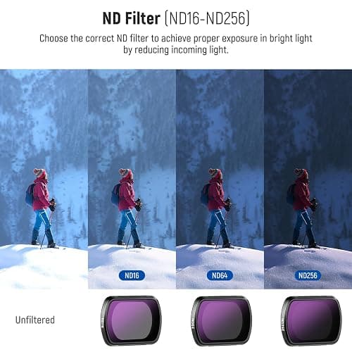 NEEWER HD CPL ND16 ND64 ND256 Filter Kit Compatible with DJI OSMO Pocket 3 Creator Combo Accessories Magnetic Action Camera Neutral Density Polarising Filter Optical Glass Aluminum Frame thumbnail 5