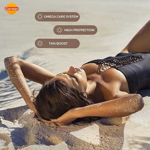 Carroten OmegaCare Tanning Oil SPF 30, 150 ml - Tan Accelerator with Sun Protection - Sun Tan Spray with Omega Fatty Acids - Spray Sunscreen with Carrot and Coconut Oils thumbnail 9