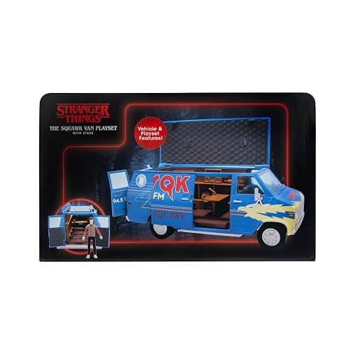 Stranger Things WSQK Van Playset - 8-Inch Vehicle with Lights and Sounds plus 4-Inch Figure with Accessories thumbnail 3