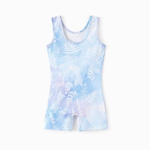 Disney Stitch丨Princess丨Minnie Mouse丨Frozen Elsa Gymnastics Leotards for Girls One-Piece Kids Unitard Biketards 2-9Y thumbnail 4
