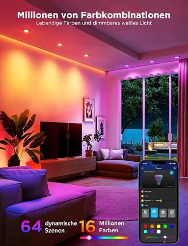 Govee Glühbirne GU10 LED RGBWW, Smarte Glühbirne Funktioniert mit Matter, Alexa, Google Home, 400LM WLAN LED Lampe Dimmbare Farbwechsel, 56 Szenen, Smart Bulb GU10 Synchronisierung mit Musik 4 Packung thumbnail 2