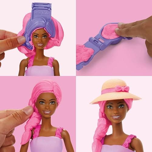 Play-Doh Barbie Garden Party Designer Doll, Make Doll Clothes with Modeling Compound & 10 Fashion Accessories, Arts & Crafts for Girls & Boys, Kids, 5+ (Amazon Exclusive) thumbnail 4