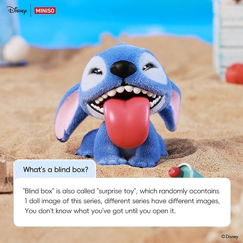 MINISO Disney Lilo & Stitch Flocked Plush Toy Surprise Box Figure Model Stitch Blind Box Toy Collectible Toy Surprise Figures for Room Decorations, Birthday Gifts (Random) thumbnail 5