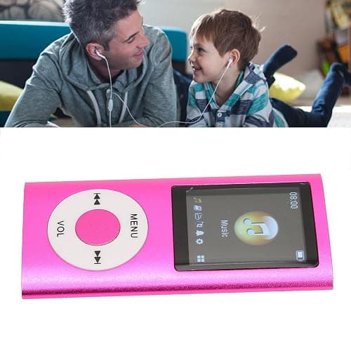 MP3 Player with Bluetooth, Music Player with Built-in HD Speaker, 1.8 Inch LCD Screen, HiFi Sound, Earphones Included, Support up to 64GB, for Students Running Walking(Pink) thumbnail 5