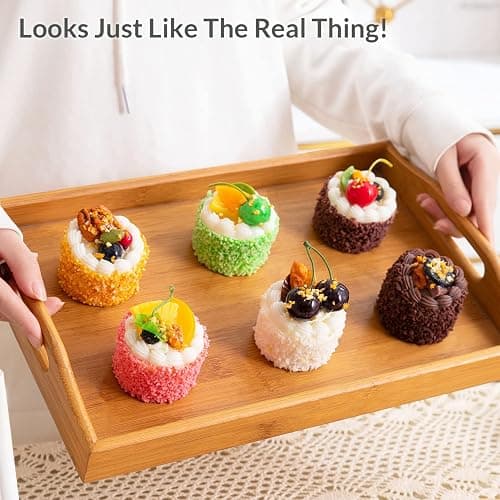Joeabor 6 Pack Fake Cupcakes, Artificial Cupcakes for Display, Faux Cake Décor, Realistic Fake Artificial Food for Display, Fake Desserts Pastries for Decoration thumbnail 6