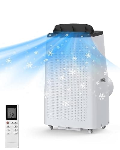 14000 BTU Portable Air Conditioners with Remote Control, 3-in-1 Free Standing Cooling AC Unit with Fan & Dehumidifier, Cools Room up to 700 sq.ft, Smart/Sleep Mode, 3 Speed, Auto Swing, 24H Timer - Image 1