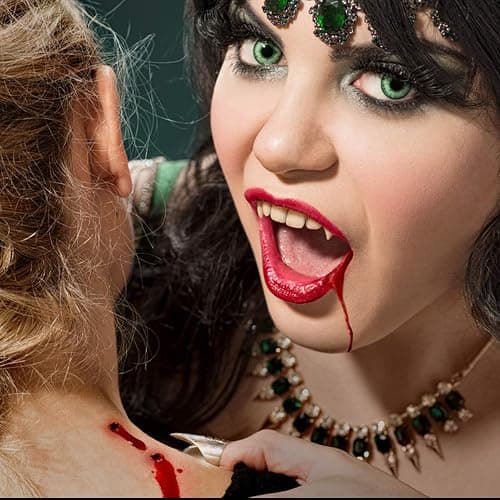 FINGOOO Halloween Vampire Teeth,3 Pairs Horror False Teeth for Halloween,Cosplay Party Favors thumbnail 7