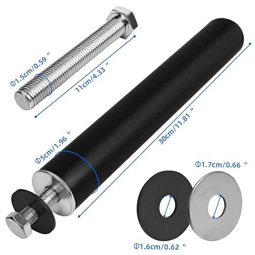 Weight Plate Holder for Power Rack Attachment, Squat Rack Weight Storage for 2 inc Olympic Weight,Compatoble with 2x2, 2x3, 3x3 Power Cage, Fit 1"and 5/8" Hole thumbnail 2