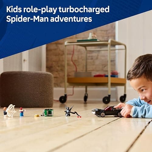 LEGO Marvel Spider-Man vs. Venom Muscle Car Toy - Building Set for Kids, Boys and Girls, Ages 7+ - with Spider-Man, Venom, and Spider-Woman Minifigures - Superhero Gift Idea for Birthday - 76309 thumbnail 5