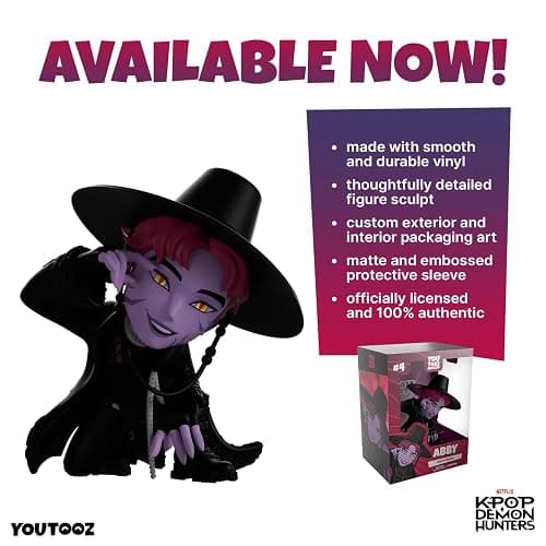 Youtooz Kpop Demon Hunters Abby 4.1" Vinyl Figure, Collectible Abby Figure from Kpop Demon Hunters Vinyl Collection thumbnail 5