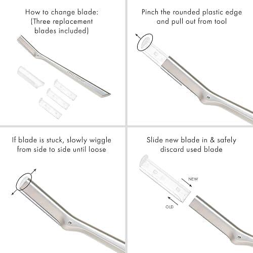 Tweezerman Stainless Steel Facial Razor thumbnail 4