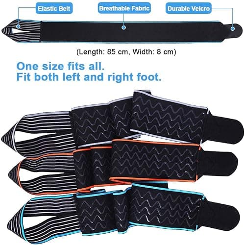 Beister Adjustable Compression Ankle Brace, Elastic Foot Support Wrap, Sprains Foot Brace for Sports Protect, Arthritis, Plantar Fasciitis, Achilles Tendonitis thumbnail 6
