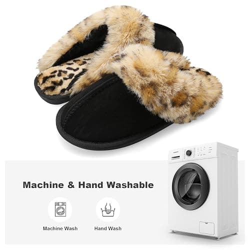 Besroad Winter Fuzzy House Slippers Sandals Plush Faux Fur Fluffy Flats Slippers Warm Slide Shoes for Women thumbnail 4