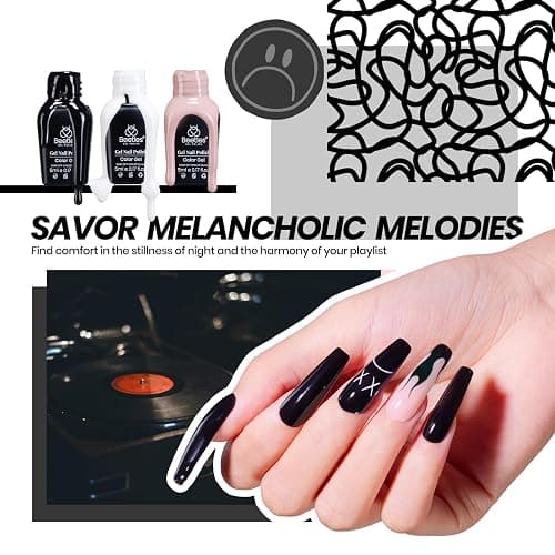 Beetles Gel Nail Polish Kit with UV Light, 68 Pcs 35 Colors Gel Nail Kit | Emotional Spectrum Kit with Base Matte&Glossy Top Coat Soak Off Nails Supplies Manicure Set Home Salon Gifts for Women thumbnail 5