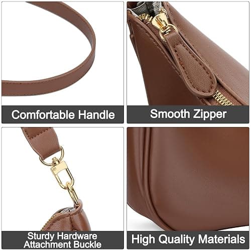 KKXIU Shoulder Bag for Women Cute Hobo Purses and Handbags Retro Clutch Underarm Purse | Cute, Retro, Cute, Retro thumbnail 3