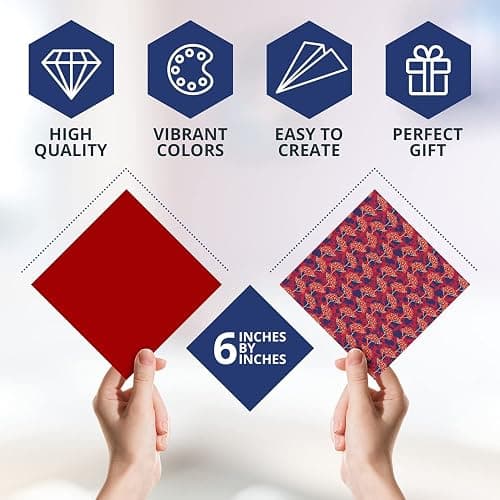 Origami Paper | 350 Origami Paper Kit | Set Includes - 300 Sheets 20 Colors 6x6 | 50 Traditional Japanese Patterns | Origami Book 25 Easy Colored Projects | Kids Crafts | Christmas Gifts for boys 8-12 thumbnail 3